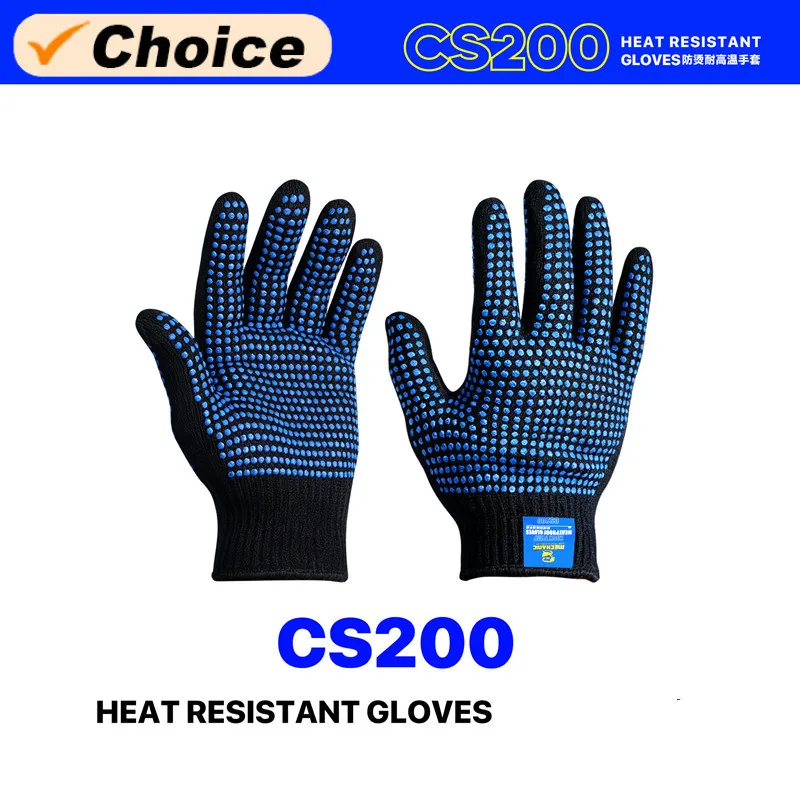 MECHANIC CS200 Heat Resistant Anti-Scald Work Gloves Non-Slip Dot Coated for Phone Motherboard Repair High-Temperature Maintenan