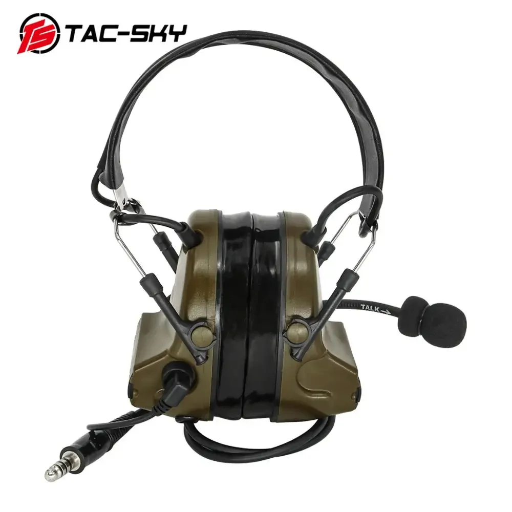 

TS TAC-SKY Silicone Earmuffs COMTAC II Hearing Protection Walkie Talkie Military version Tactical COMTAC Headphones