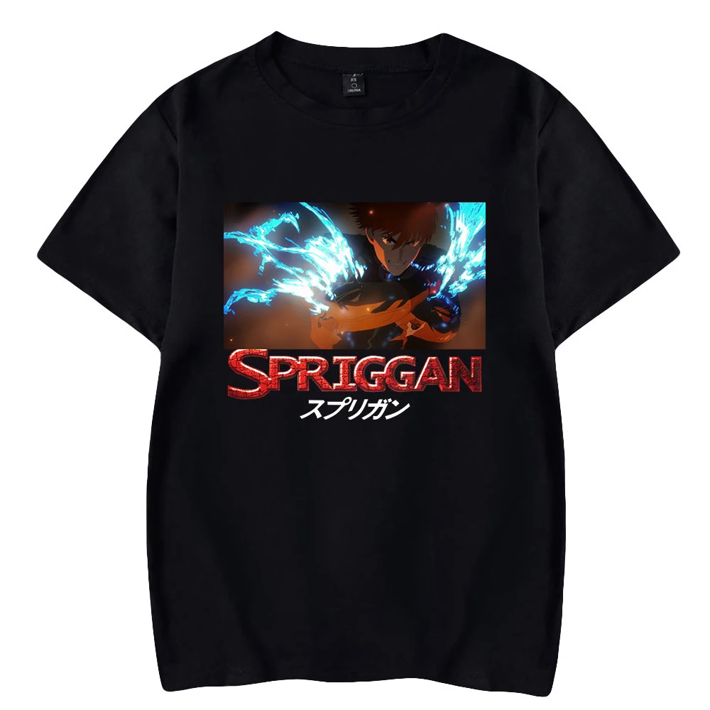 

2026 Spriggan Anime Tshirt Round Neck Short Sleeve Blouse Men Women T-shirt Free Shipping Casual Style Harajuku Clothes