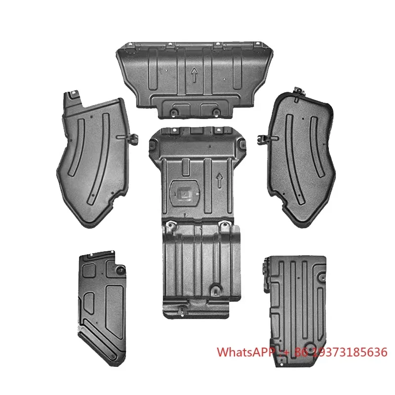 4x4 Vehicle Exterior Accessories Aluminum Alloy Under Engine Cover Mud Flap Guard Skid Plate For Jeep Wrangler JL JK