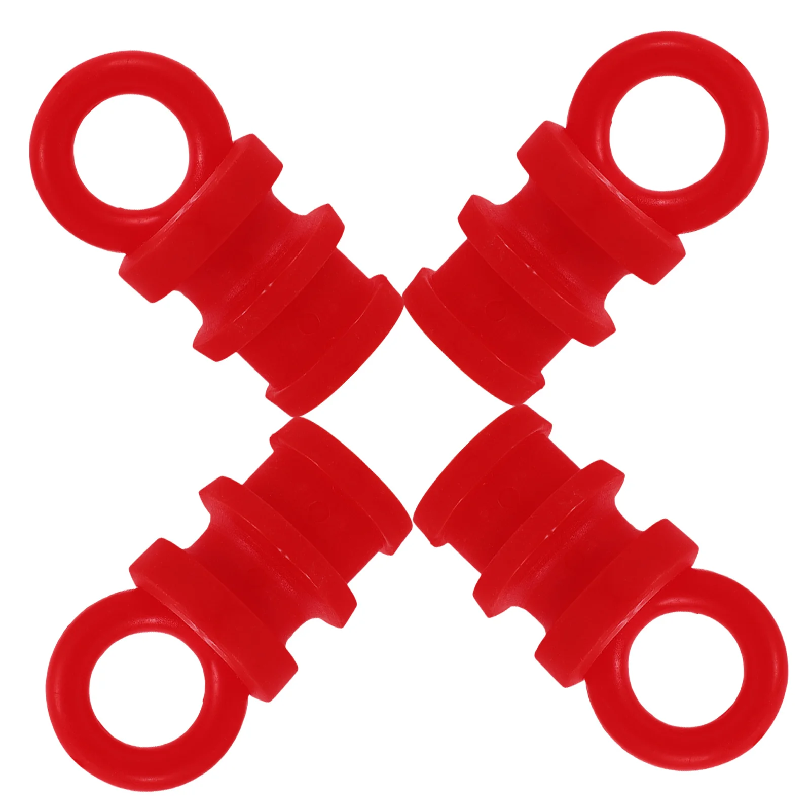 

4pcs Warning Column Caps External Post Covers Guardrail Post Caps Replacement Parts For Outdoor Safety Traffic Cones Parking Lot