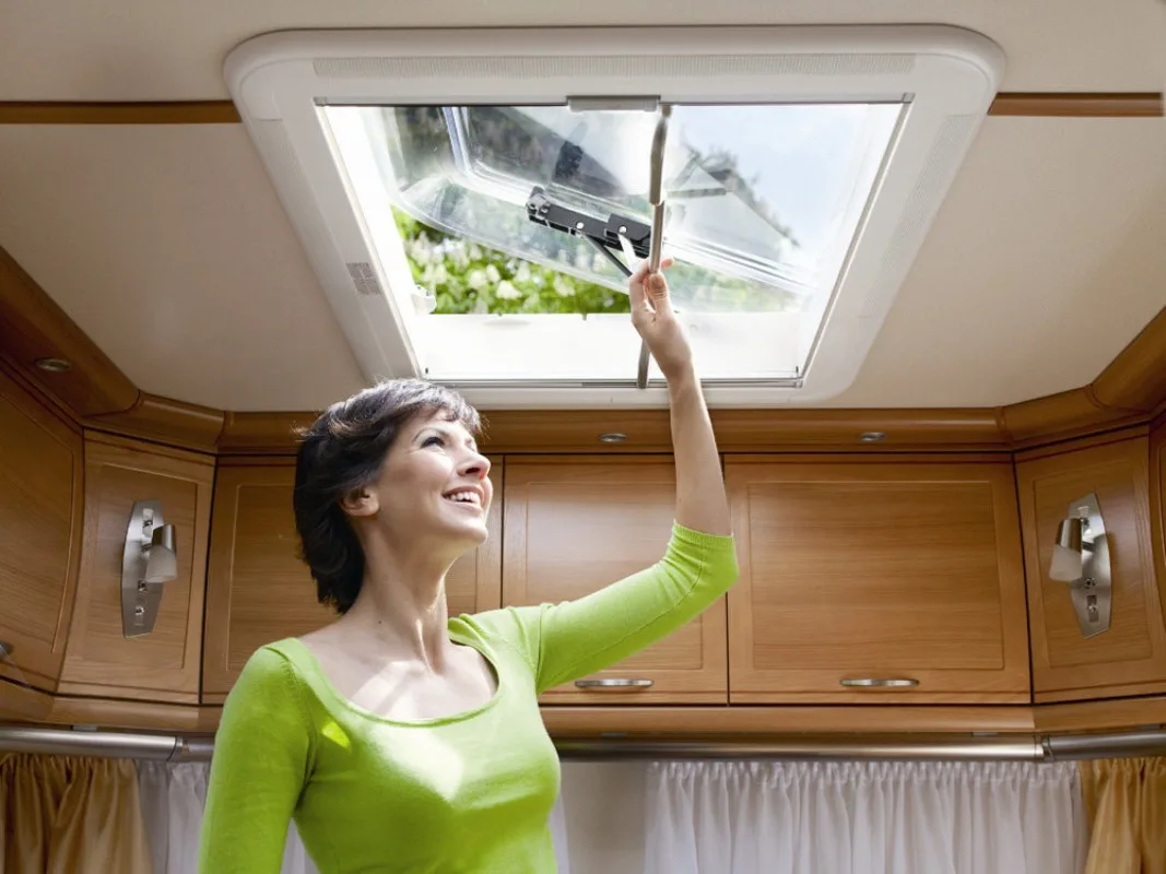 Large size acrylic high light transmission RV sunroof imported trailer lathe car