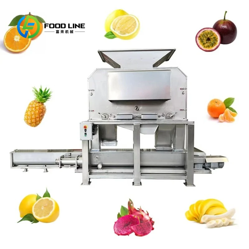 Customized size Large Automated Equipment Fruit Citrus Orange Lemon Peeling Juicer