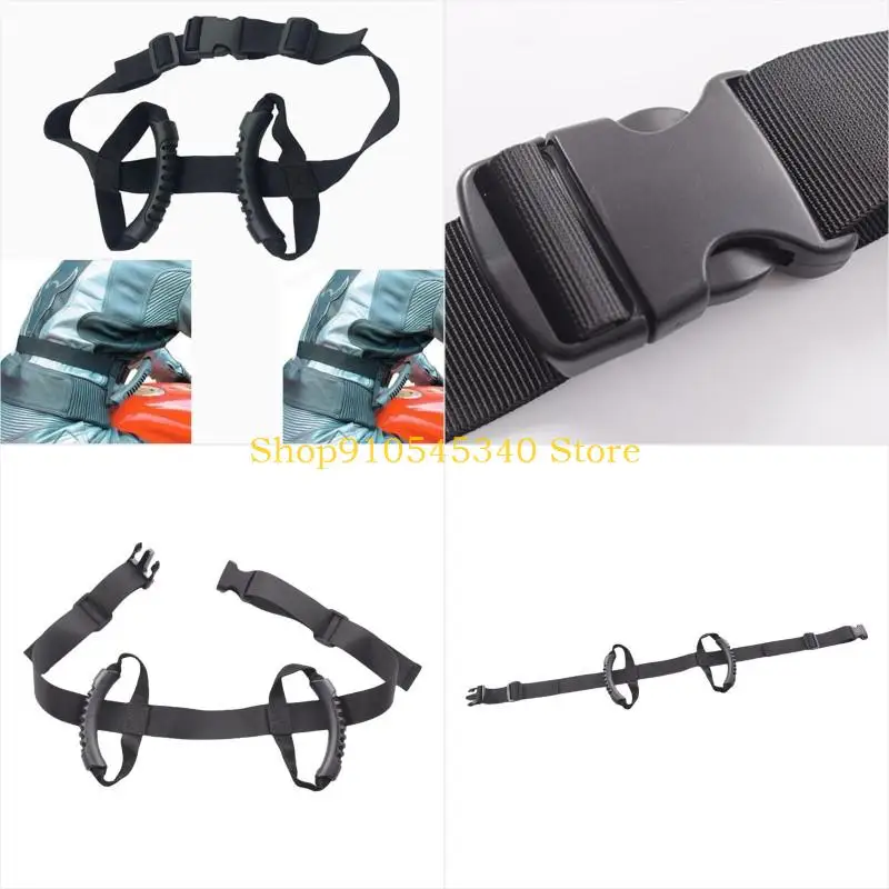 

U2JA Motorcycle Pillion rides Safety Belt with Adjustable Straps for Secure Grip