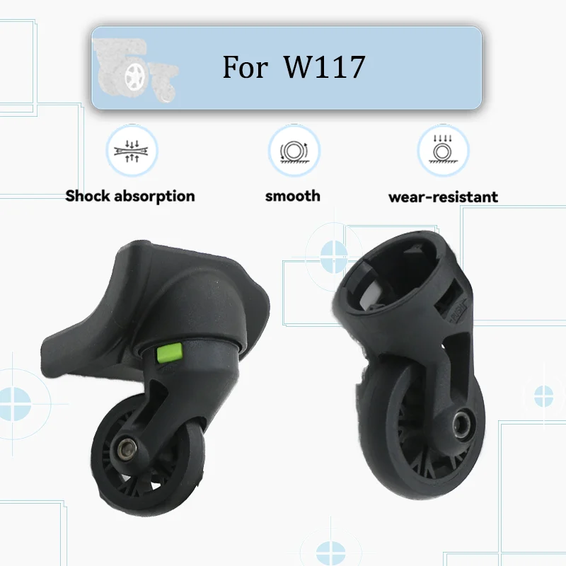 

For W117 360-Degree Silent Swivel Casters Wear-Resistant & Slip-Resistant Easy Replacement Universal Replacement Parts