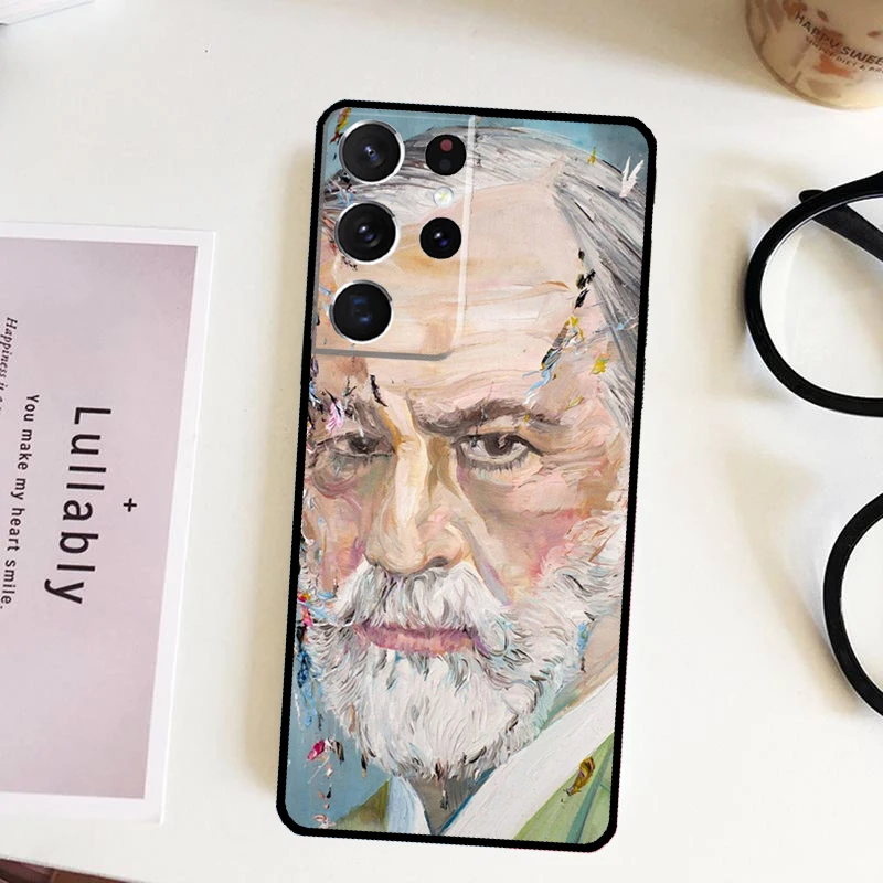 Sigmund Freud founder of psychoanalysis Case For Samsung Galaxy S23 S22 Plus S21 Ultra S20 FE S8 S9 S10 Note 10 20 Ultra Cover