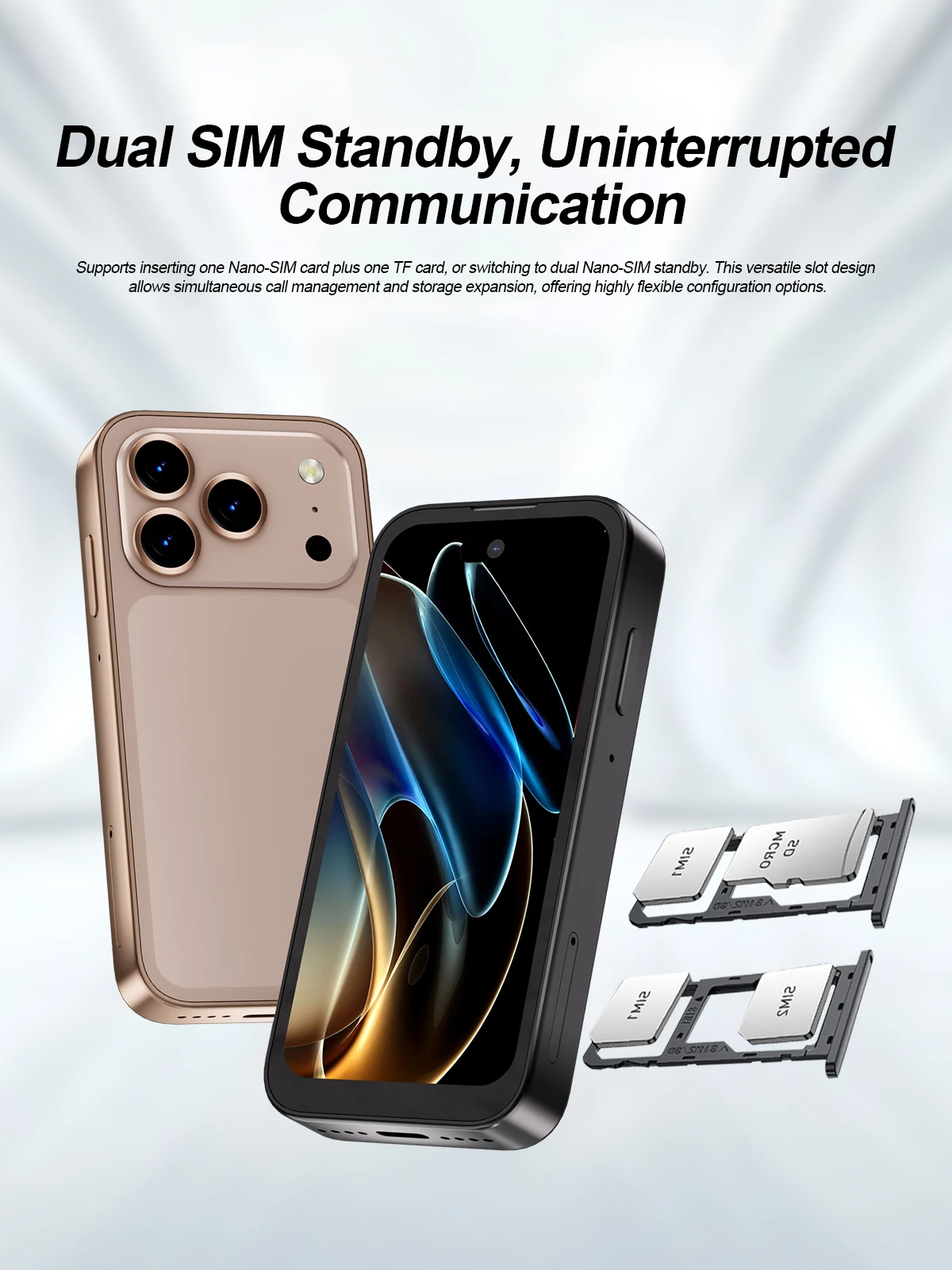 SERVO 17 PRO MAX Mini Smartphone 3.75" Fullview Display 3G Cellular Dual SIM Android Small Smart Mobile Phones Face Unlock GPS