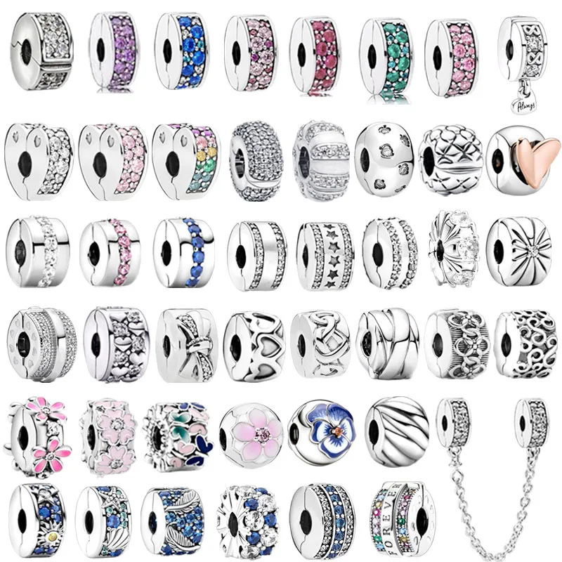 

Новые оригинальные серебряные бусины-защелки для браслетов, подвески-цепочки для самостоятельного изготовления женских украшений, подарок, подходят для браслетов