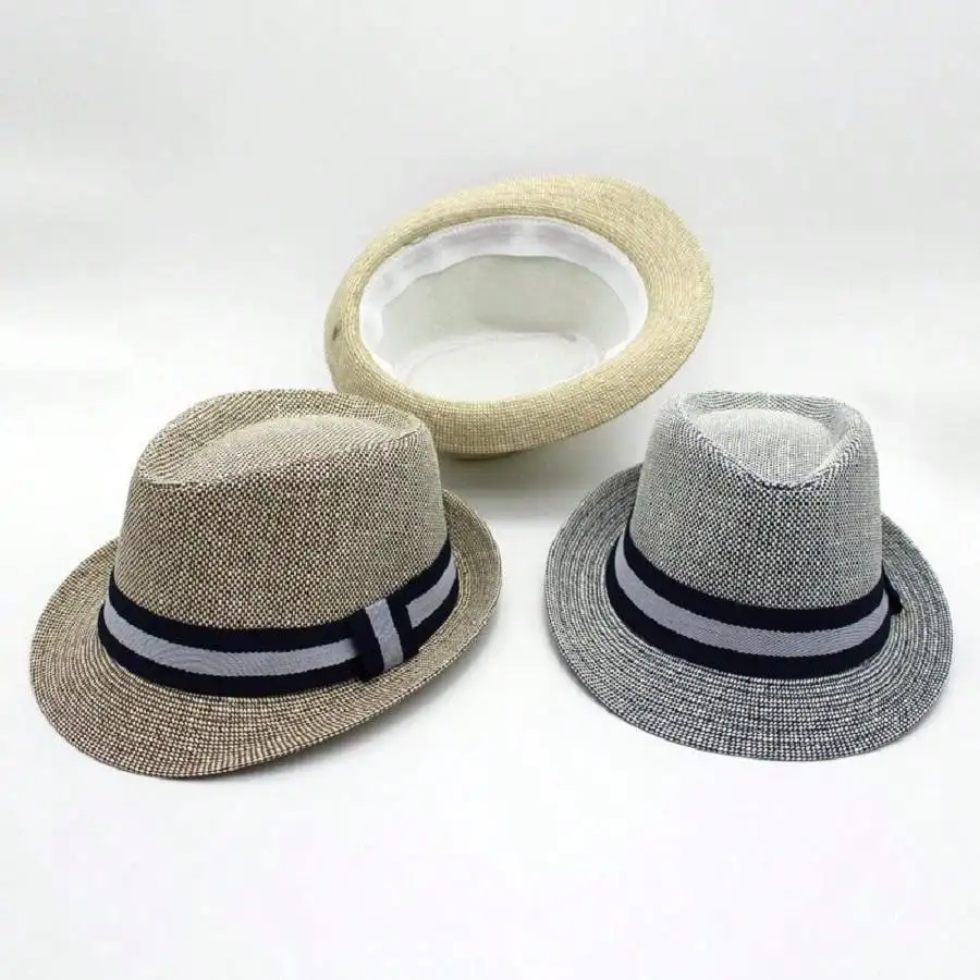 Panama Jazz Hat, Top Hat, Male and Female Couple, English Sunshade Hat, Straw Hat, Korean Version