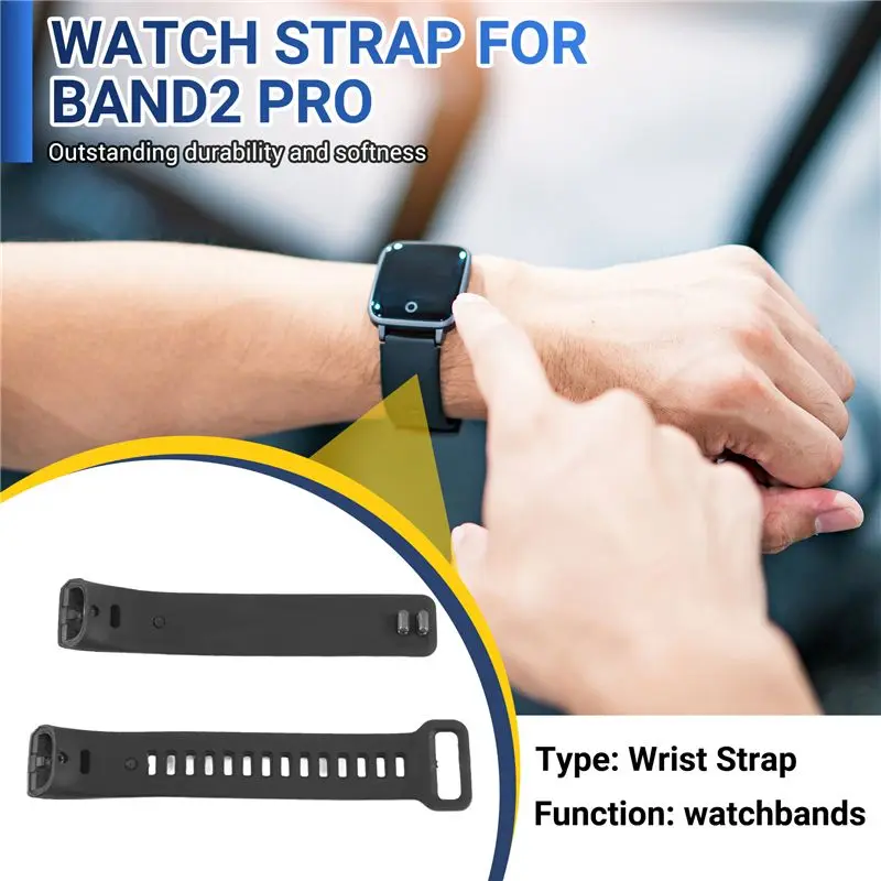 AC56-Silicone Bracelet de montre Bracelet pour HUAWEI Band2 Pro/ Band2/ ERS-B19/ERS-B29 Smartwatch accessoires Bracelet de montre