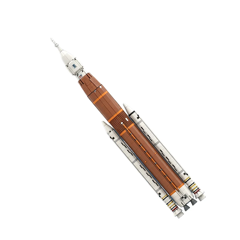 SLS Heavy‑Lift Rocket Model MOC Building Bricks War Equipment Style Modular Technology Gifts Holiday Assemble Toys Suit