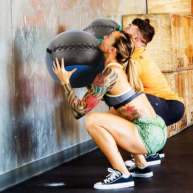 Pelota medicinal con agarre suave para CrossFit – Ligera y duradera - imagen 5