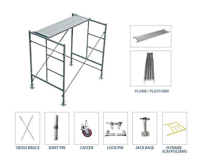 نظام سقالات فولاذي عالي القوة لسلامة البناء والتجميع السريع