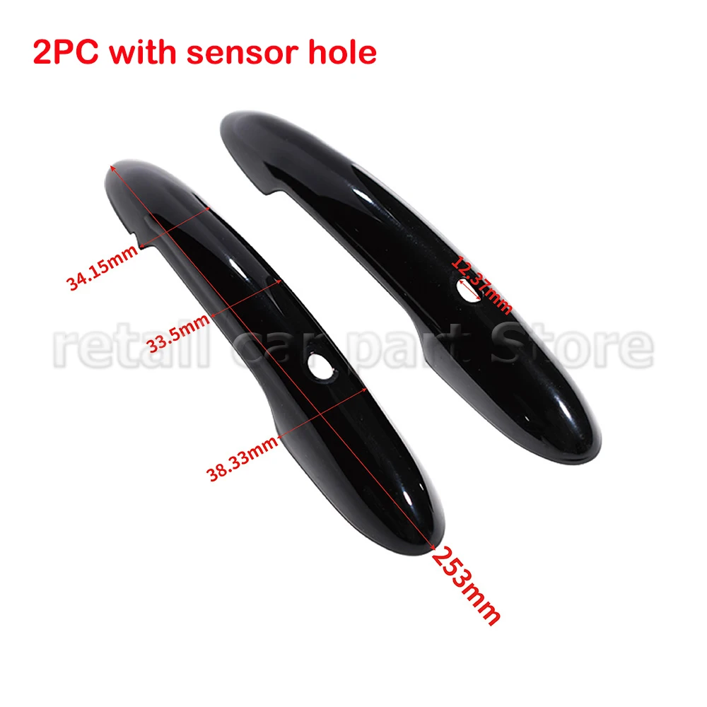 New 2Pcs Black Door Handle Cover For BMW MINI Cooper S F54 F55 F60 F56 F57 Car Styling Interior Car Accessories Replacement