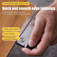 1pc Metal Edge Banding Trimmer Manual Right Angle Woodworking Edge Corner Planer Scraper Deburring Tool  Woodworking Hand Tool
