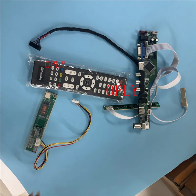 TV Controller board kit VGA USB HDMI-compatible RF for B156XW01 LP156WH1 15.6" panel AV screen monitor DIY 1366X768 LCD Display