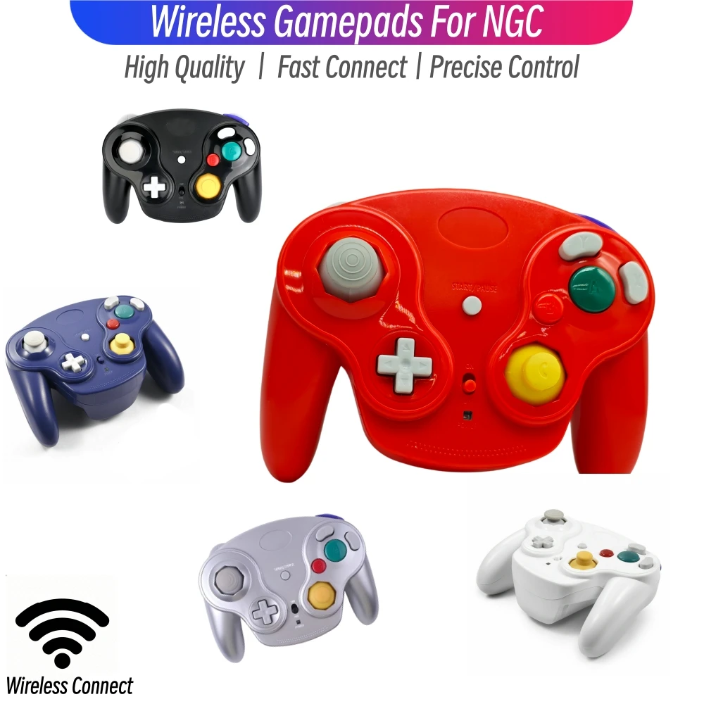6 Colors Wireless Gamepads For NGC Game Console Joystick For GameCube Controller Game Handle Accessories High Quality