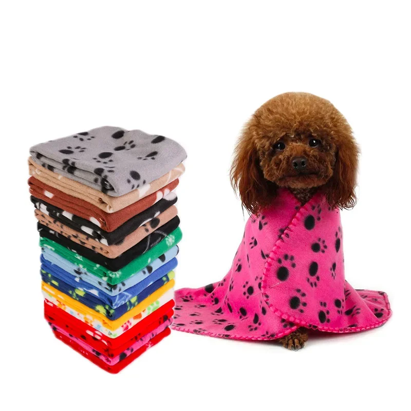 Reversible Fleece Pet Blanket Pet Mat Cat Blanket Dog Beds Mats  for Large Dogs Supplies Accessories Blankets for