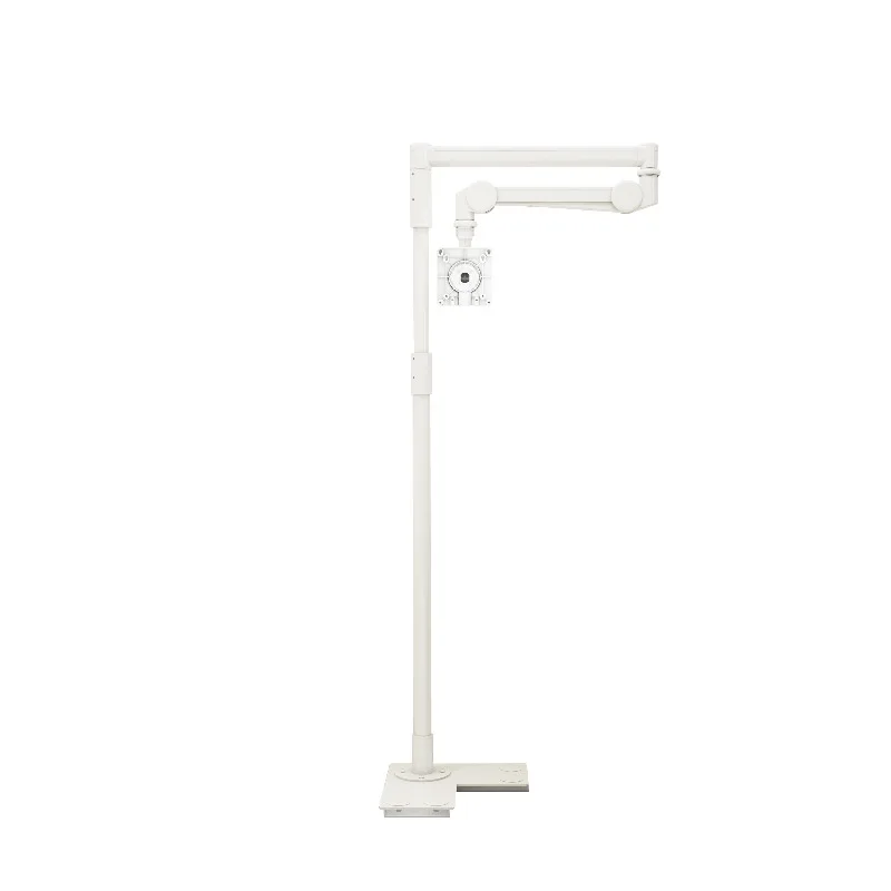 540 degree rotating aluminum alloy medical monitor tablet computer floor bracket wall mounted long flexible height adjustment wh