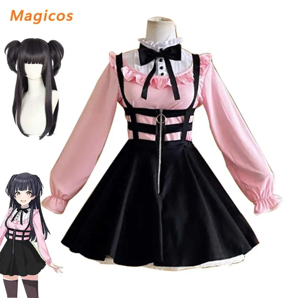 

Game THE IDOLM@STER SHINY COLORS Mayuzumi Fuyuko Cosplay Costume Lolita Skirt Uniform Woman Girls Carnival Christmas Party Suit