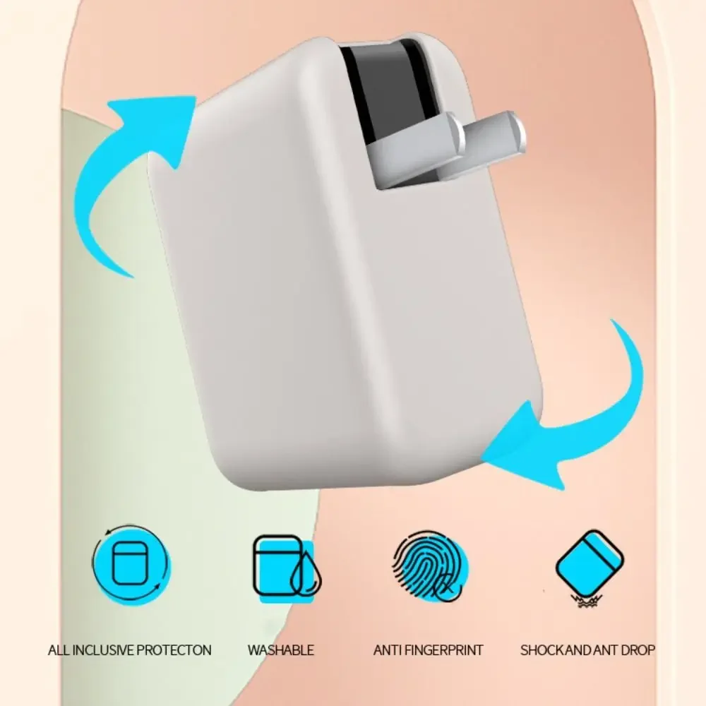 

Shockproof Silicone Case Dustproof Solid Color Protective Cover Portable Soft for CUKTECH 10 Ultra GaN Charger 120W