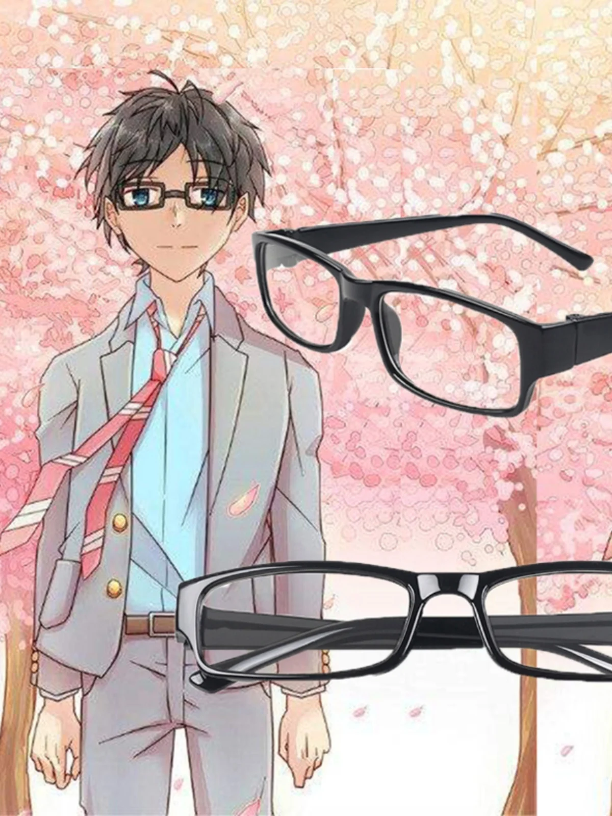 Anime SHIGATSU WA KIMI USO Cosplay Prop Kousei Arima Cosplay Glasses Kousei Glasses Outfit Hallowmas Carnival Party Prop Stage