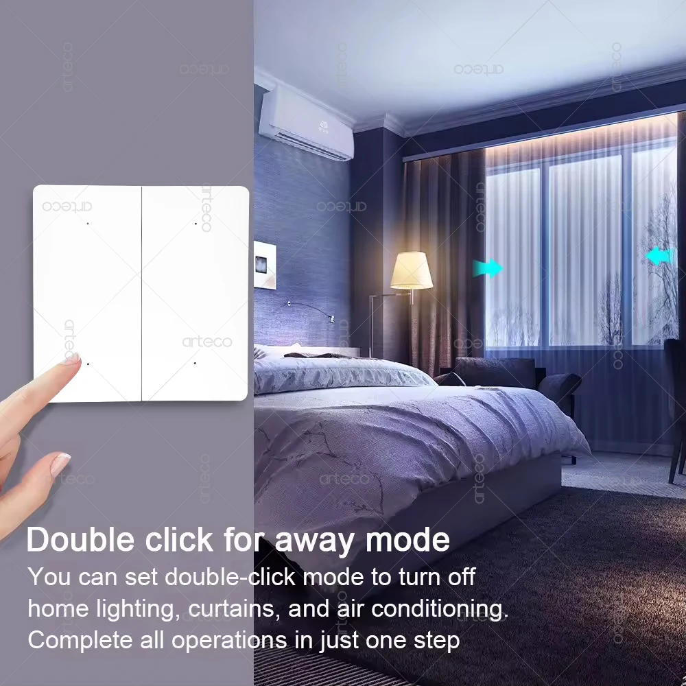 Zigbee interruptor de cena inteligente sem fio botão controle remoto interruptor cenário automação residencial inteligente funciona com assistente casa