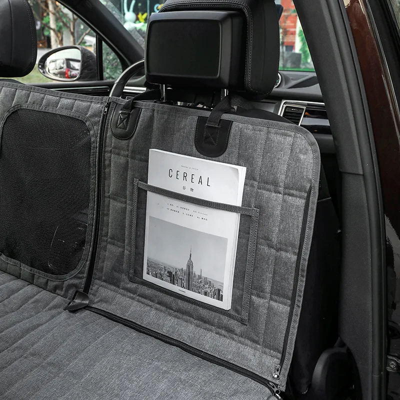 Dog Car Seat Cover Waterproof Pet Dog Carriers Travel Mat Hammock For Small Medium Large Dogs Car Rear Back Seat Safety Pad