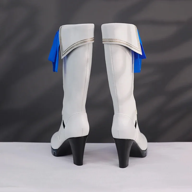 LQPhoebe Cosplay Costume Game Wuthering Waves Shoes Role Play White Long Boots Halloween Party Christmas Accessories Props Women
