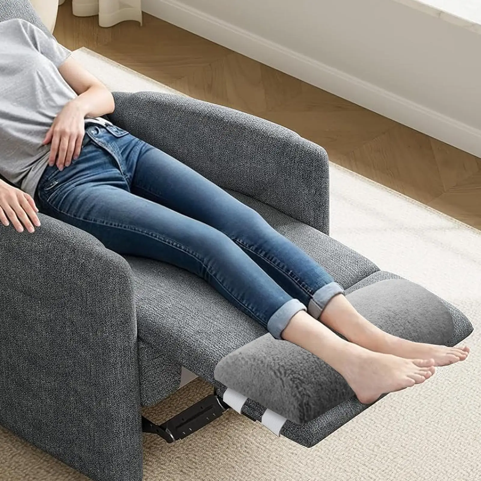 Soft Recliner Leg Rest Cushion Recliner Footrest Extender Slow-rebound Sofa Footrest Cushion Sleeping Pad For Waist Knees Neck