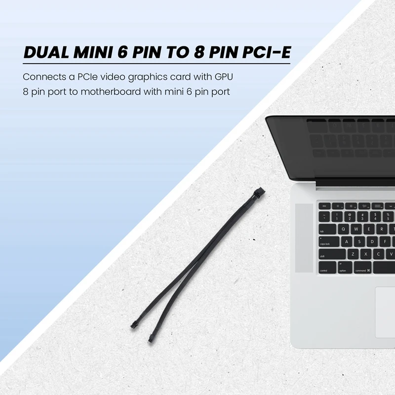 Dual 6 Pin to 8 Pin PCI Power Cable for Mac Pro Tower/Power Mac G5 Hot Sale in Stock