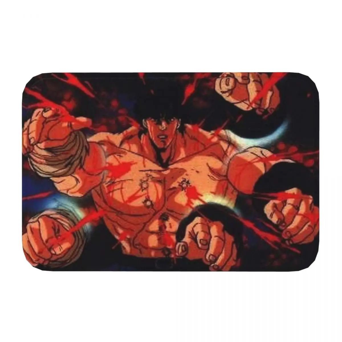 Hokuto No Ken Bedroom Mat Hokuto No Ken-2 Doormat Flannel Carpet Outdoor Rug Home Decor