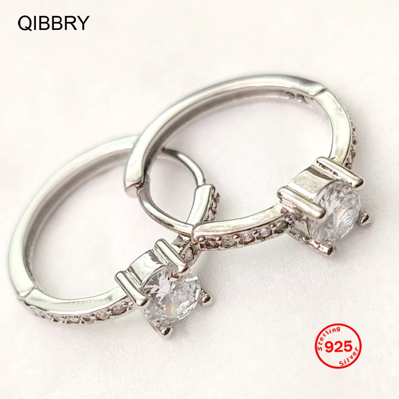 Small Circle Earrings 2026 Lady Girl Earings Gifts Stamp 925 Sterling Silver Hoop Earrings for Women 2026 New