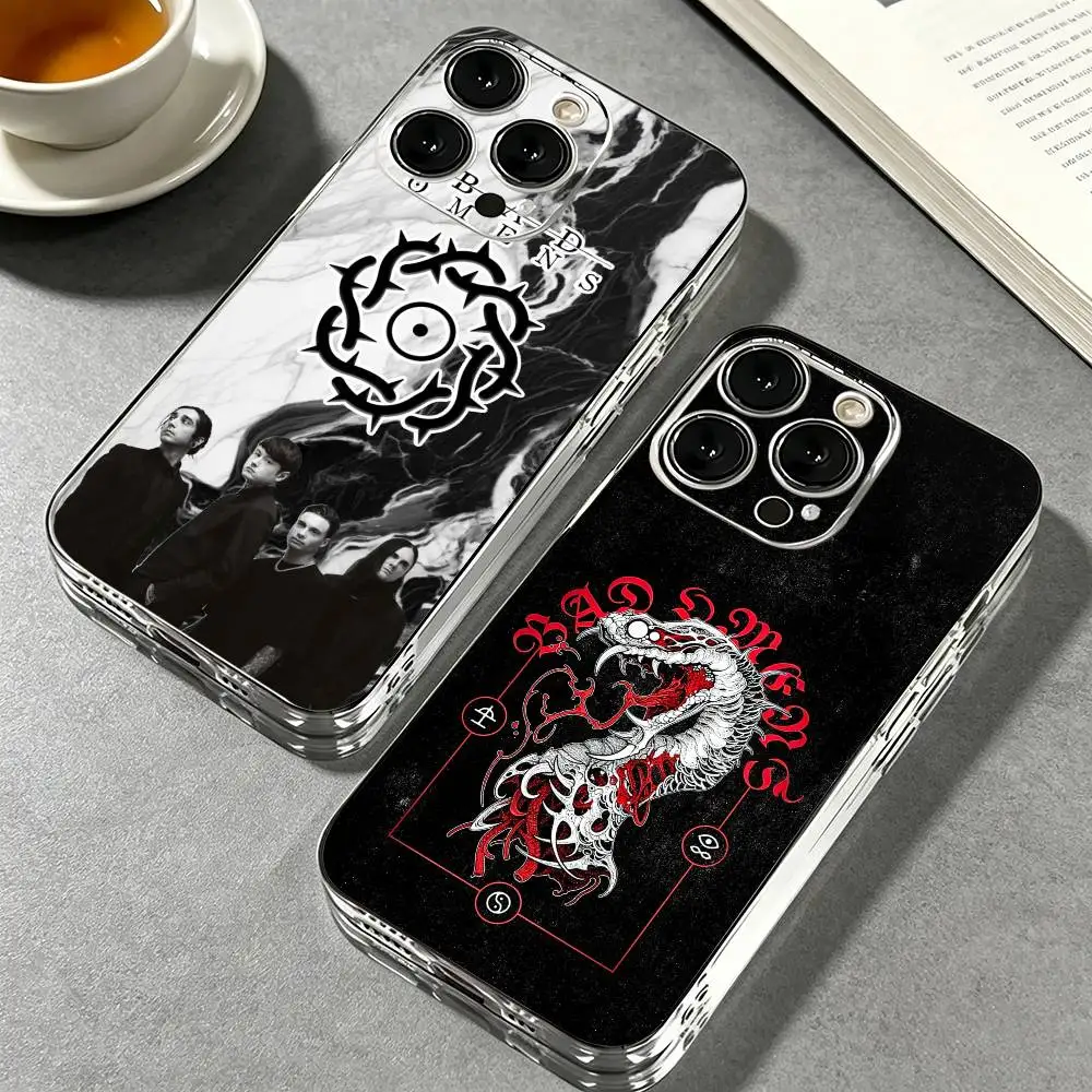 Rock B-Bad O-Omens Music Band Phone Case For iPhone 17 16 15 11 12 14 13 Pro Max Mini 17E Shockproof Transparent Cover