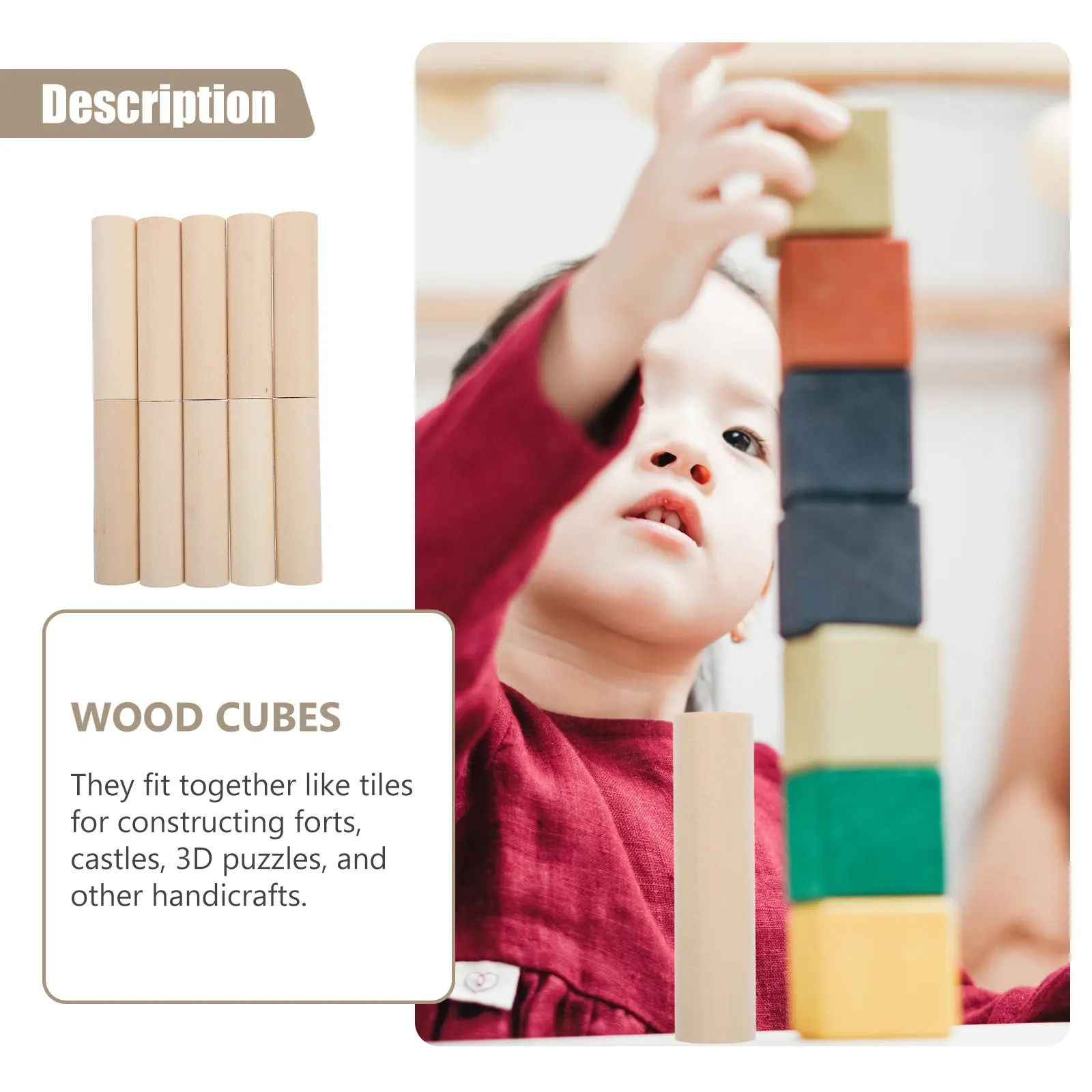 

10 шт. гладких натуральных деревянных палочек, цельные круглые стержни для поделок, декора, граффити, художественных проектов, деревянный материал для DIY-украшений