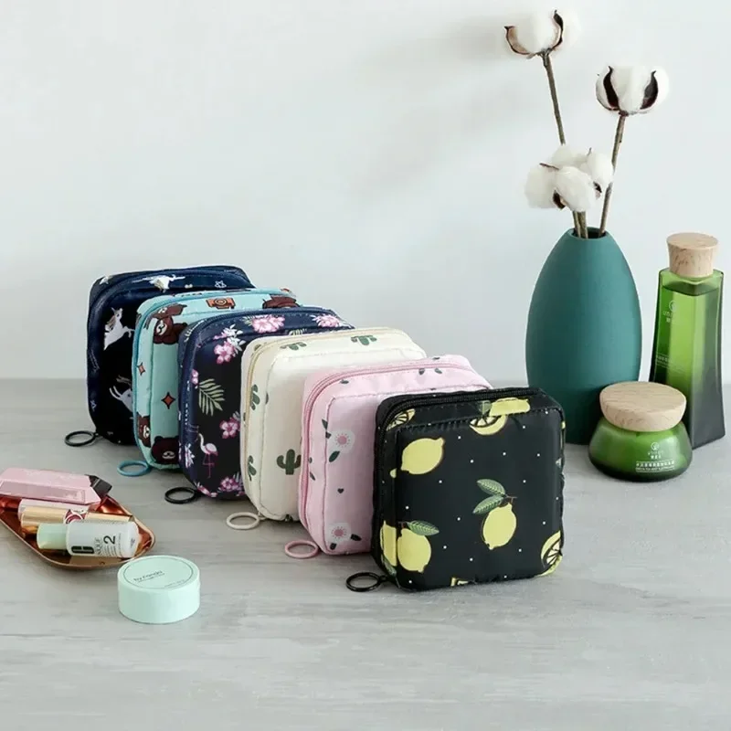 1/2 Pcs Aunt Handkerchief Storage Bag Cute Monthly Event Bag Portable Bag Storing Sanitary Napkins Small Storage Bag Zero Wallet