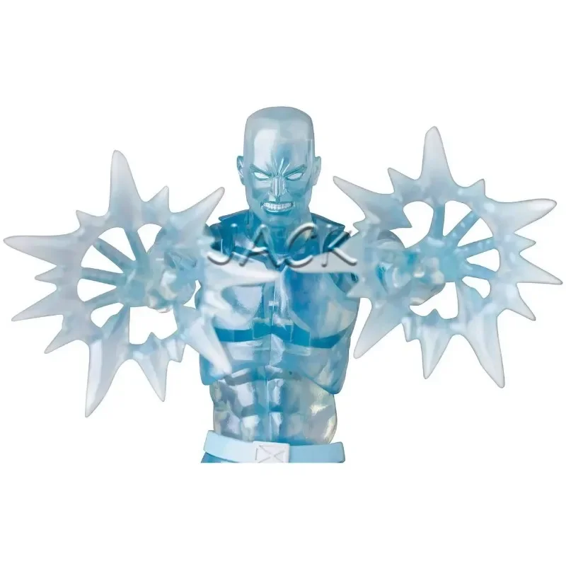 En stock: Figura de acción coleccionable de 6 pulgadas de Iceman de Marvel X-Men de Medicom Toys, versión cómica transparente, regalo y adorno.