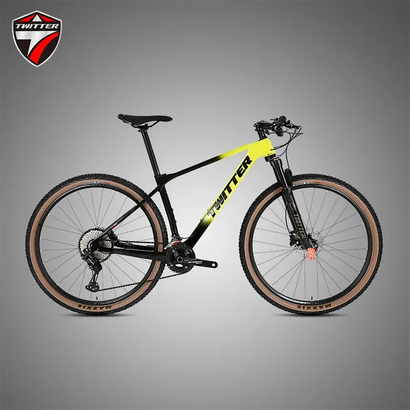 TWITTER Predator XT M8100-24S Hydraulic Disc Brake XC Off-Road Carbon Fiber Mountain Bike MTB 27.5/29in Barrel Pumping 12*142mm