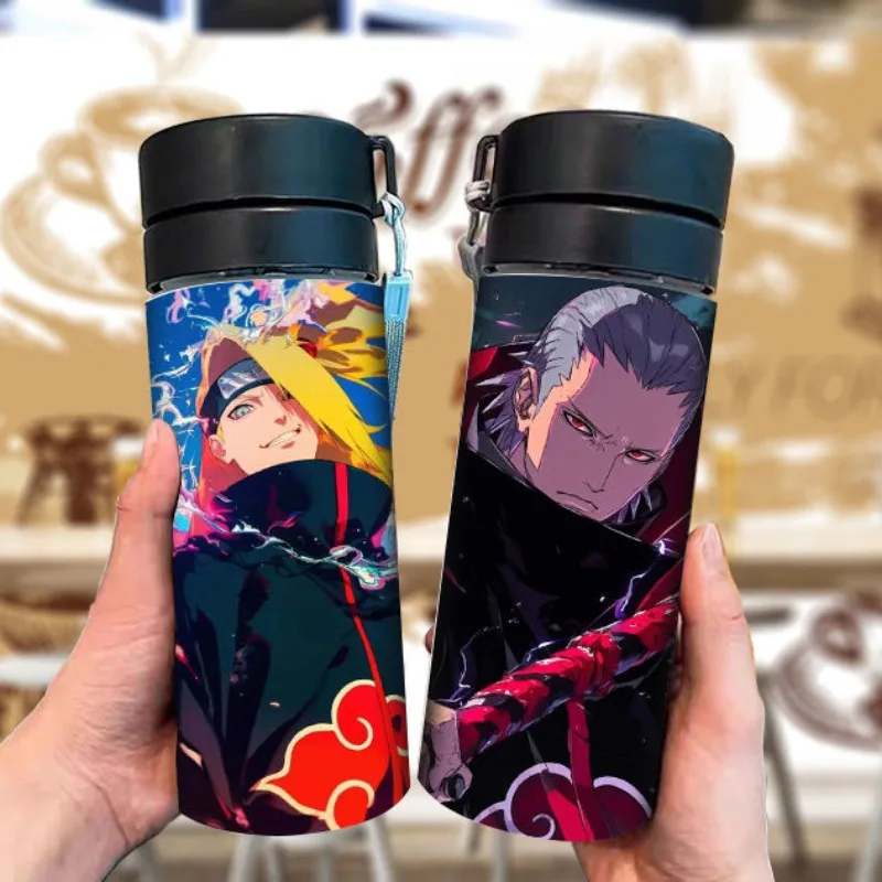 Naruto Uzumaki Naruto Uchiha Itachi Hatake Kakashi Cartoon Handsome Portable Simple Plastic Water Cup Sports Cup Student Gift