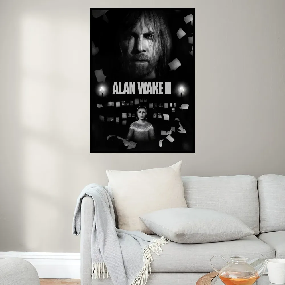 Game Alan W-Wake 2 Poster Prints Wall Painting Bedroom Living Room Decoration Office Small