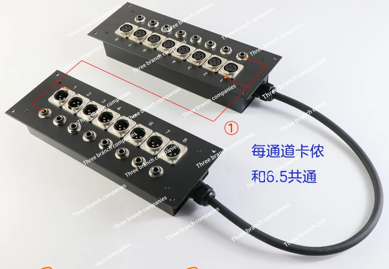 4/6/8/12 Multi-core Signal Cable Recording Studio Wall Plug-in Junction Box Audio Cable Sound Card Hub Xanon Box