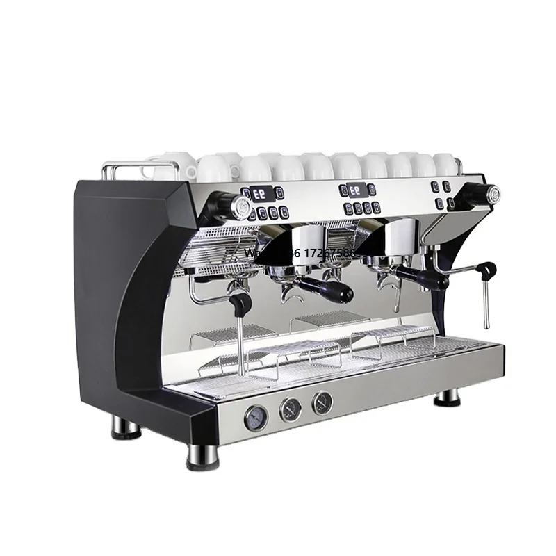 Cafetiere 2 Groups Professional American Coffee Make Italian Semi Automatic Electric Espresso Coffee-Machin