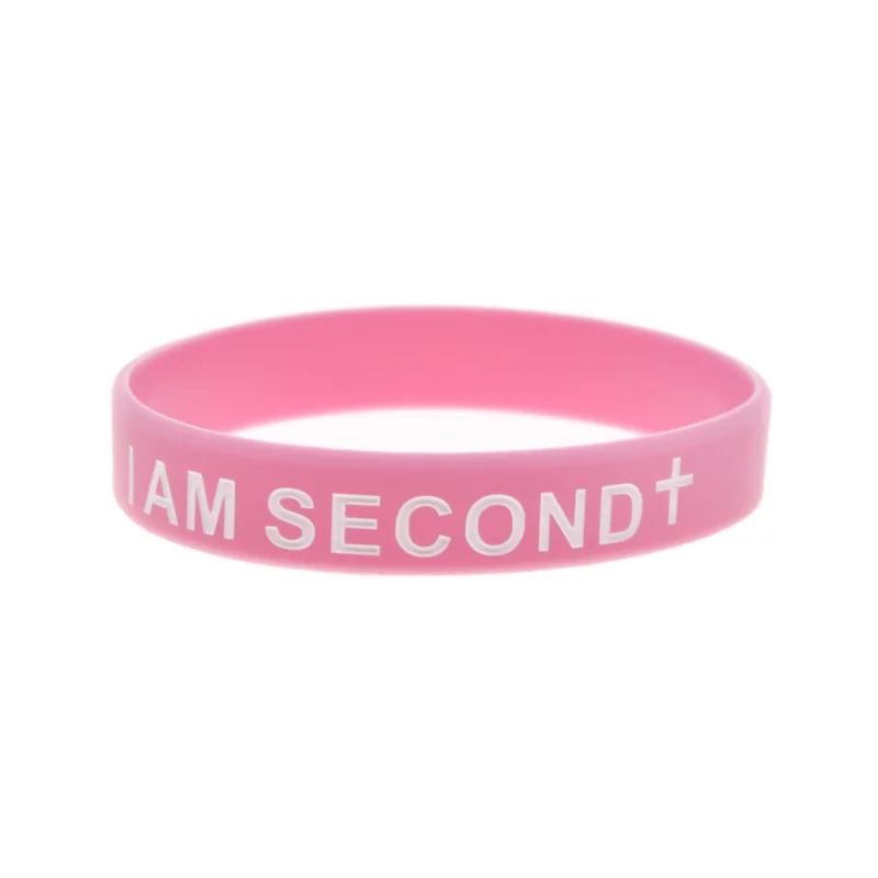 50 Stück Jesus Silikon-Armband „Gott Ist Erst, Ich Bin Zweit“ Inspirierendes Armband Erwachsenengröße – Detail 3