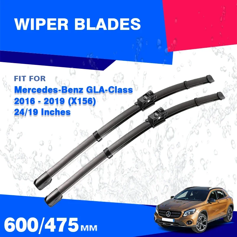 For Mercedes Benz GLA X156 2016 2017 2018 2019 Facelift Front Wiper Blades Windshield Accessories GLA200 GLA250 GLA180 GLA220 45