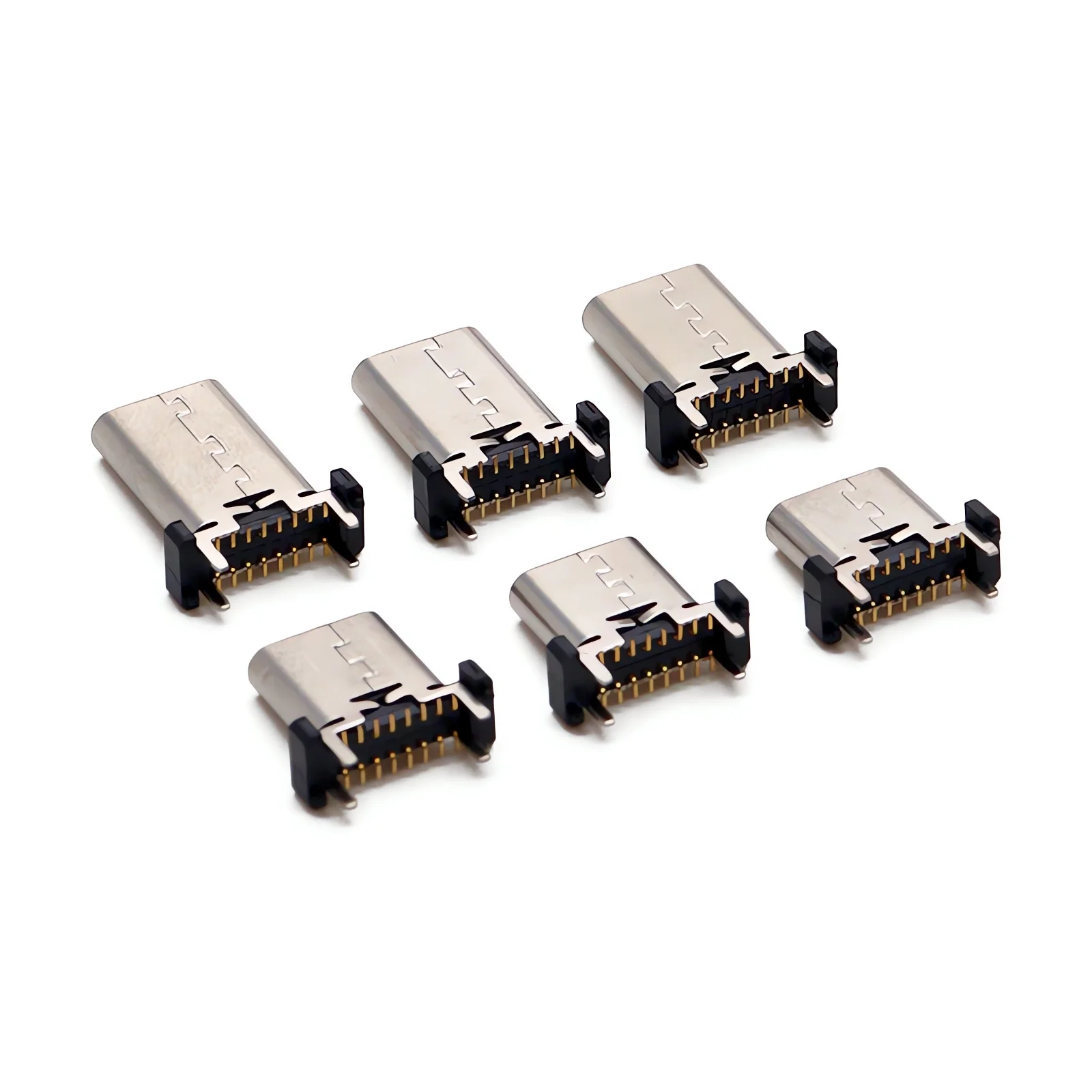 USB 3.1 Connector SMT Type C 16 Pin Female Jack Charging Port 3A High Current Fast Charging Interface DIY Repair SMD PCB Solder