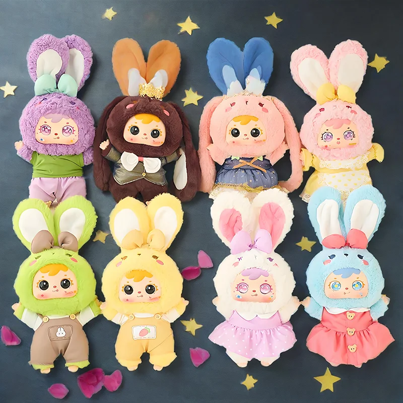 

New Samuel Soft Cute Rabbit Baby 400% V4 Series Plush Blind Box Handmade Ornament Desktop Decoration Pendant Toy Girl Gift Doll