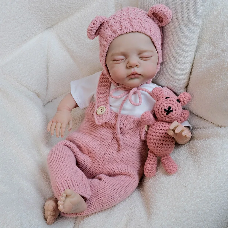 

18inch 45cm Cute Sleeping Doll Irys with Soft Cloth Body Hand Painted with Veins for Kids