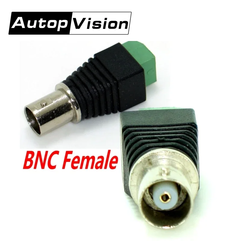 Freeshipping 100pcs/Lot  Coax CAT5 Cat6 to CCTV Camera BNC Female Connector, BNC Connector Plug for CCTV Cable