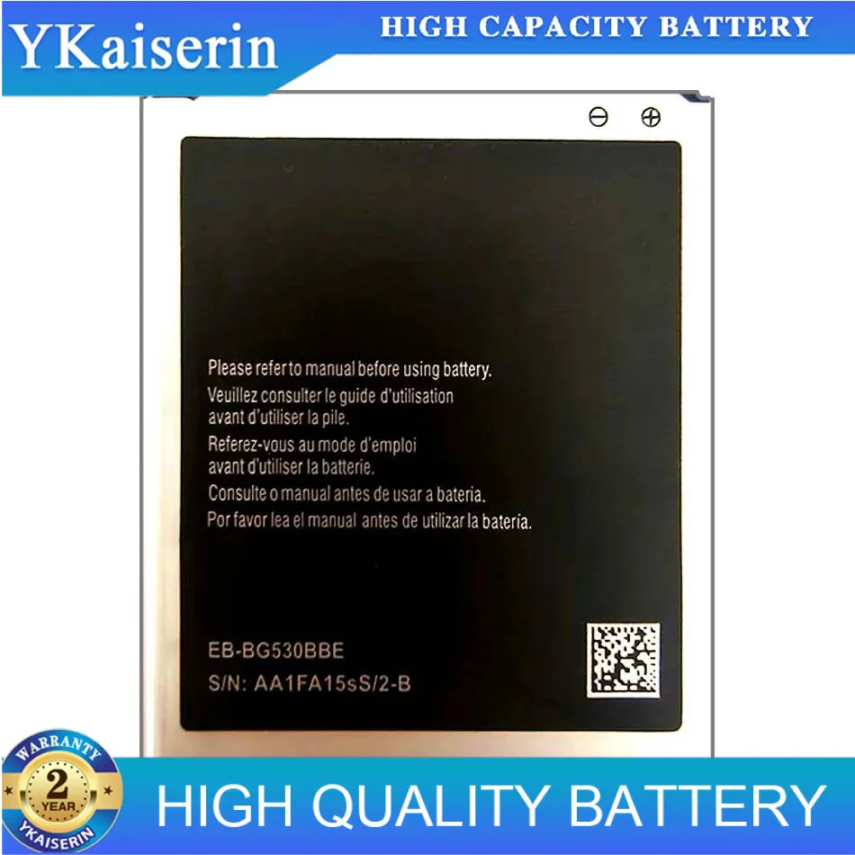 

Аккумулятор EB-BG530BBE 2600 мАч для Samsung Galaxy Grand Prime J3 2016 J5 2015 SM G530 G530H G530F J500 J500F EB BG530BBE