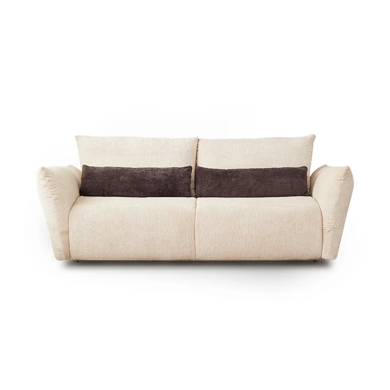 

Cream wind sofa bed, foldable and flippable, deformed bed with mattress, study balcony camp bed